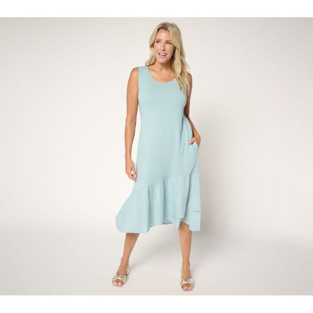 LOGO by Lori Goldstein Women's Plus Sz Dress 2X Make Your Selection: Blue